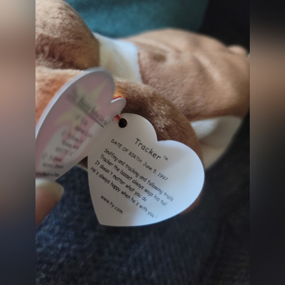 Beanie Babies lot 1997-1999, Tracker Slowpoke Almond - Picture 3 of 8